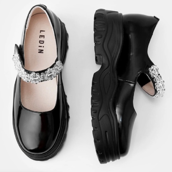 SOLD Beaded Chunky Mary Janes - Picture 2 of 6